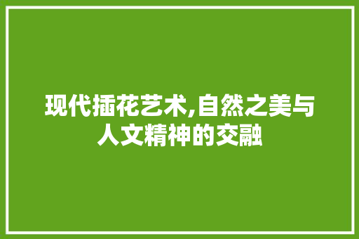 现代插花艺术,自然之美与人文精神的交融