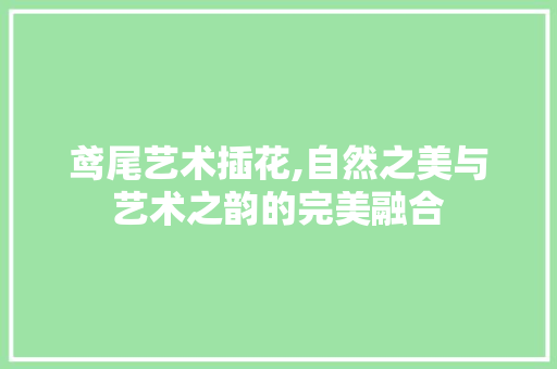 鸢尾艺术插花,自然之美与艺术之韵的完美融合