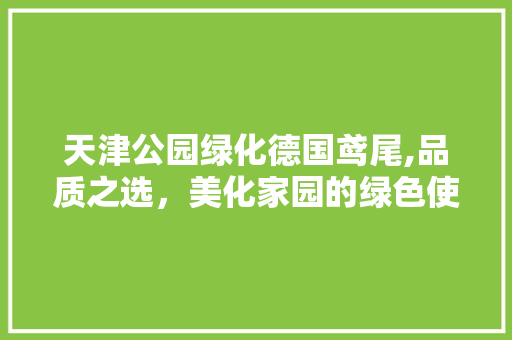 天津公园绿化德国鸢尾,品质之选，美化家园的绿色使者